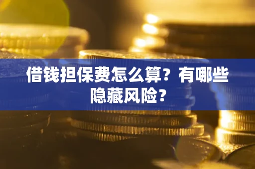 北京借钱担保费怎么算？有哪些隐藏风险？