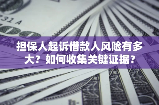 北京担保人起诉借款人风险有多大？如何收集关键证据？