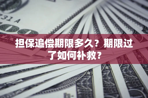 北京担保追偿期限多久？期限过了如何补救？