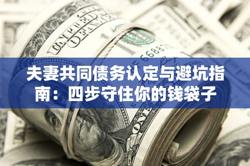 北京夫妻共同债务认定与避坑指南：四步守住你的钱袋子